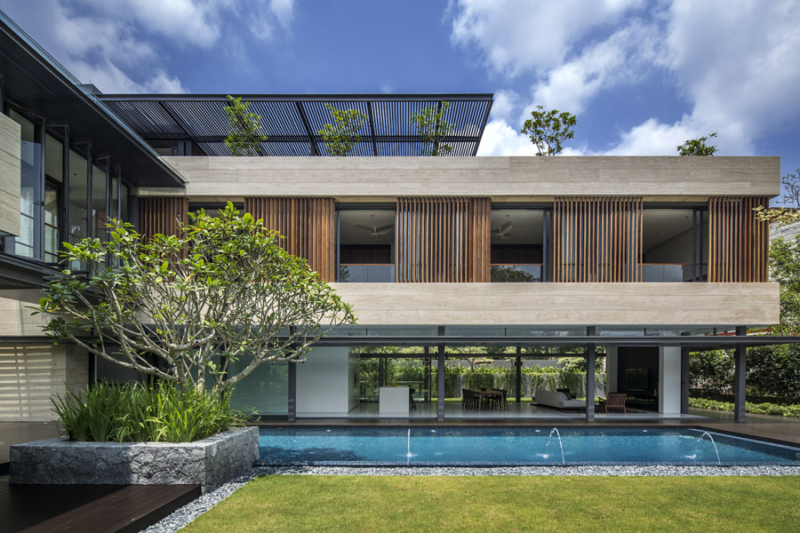 house garden secret singapore houses tropical wallflower residential sg modern architecture architect award