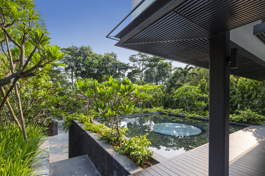 garden secret house singapore architecture wallflower bukit modern residence timah luxury tropical houses staircase architects tey marc architect mansion spiral