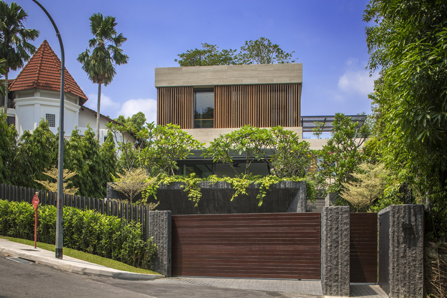 architecture modern singapore house garden wallflower tropical secret mansion staircase contemporary into houses gate spiral residential landed timah bukit architect